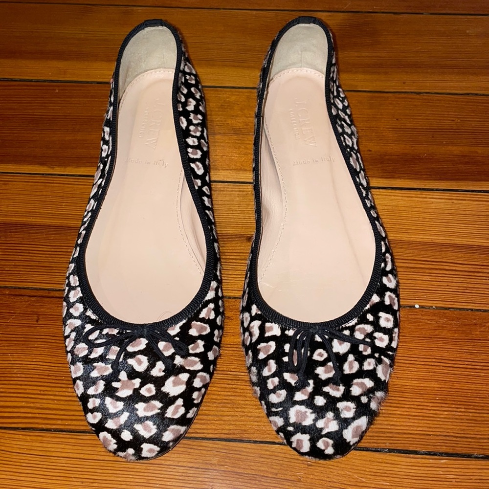 J. Crew Collection Leopard Flats